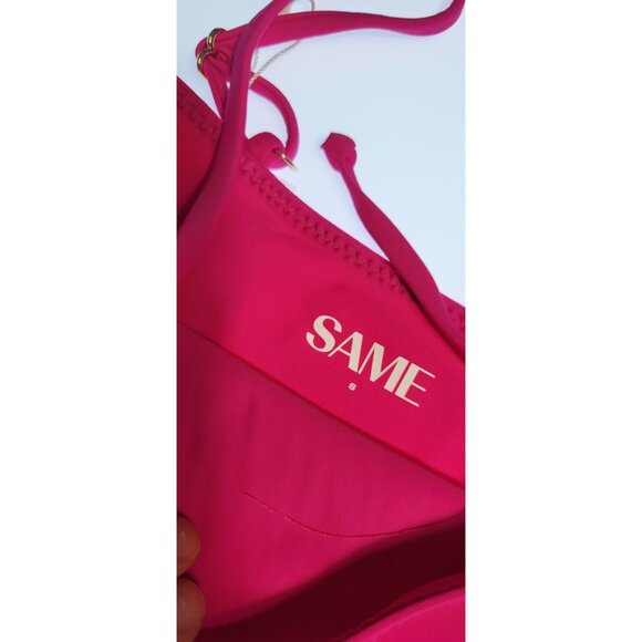 SAME LOS ANGELES One Piece Swimsuit Womens Fiusha Sz Small Flower in The Throat - Picture 3 of 11